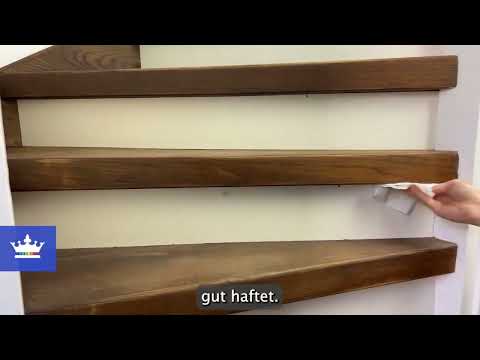 Stair lighting with plug & play LED strip sets - easy installation!