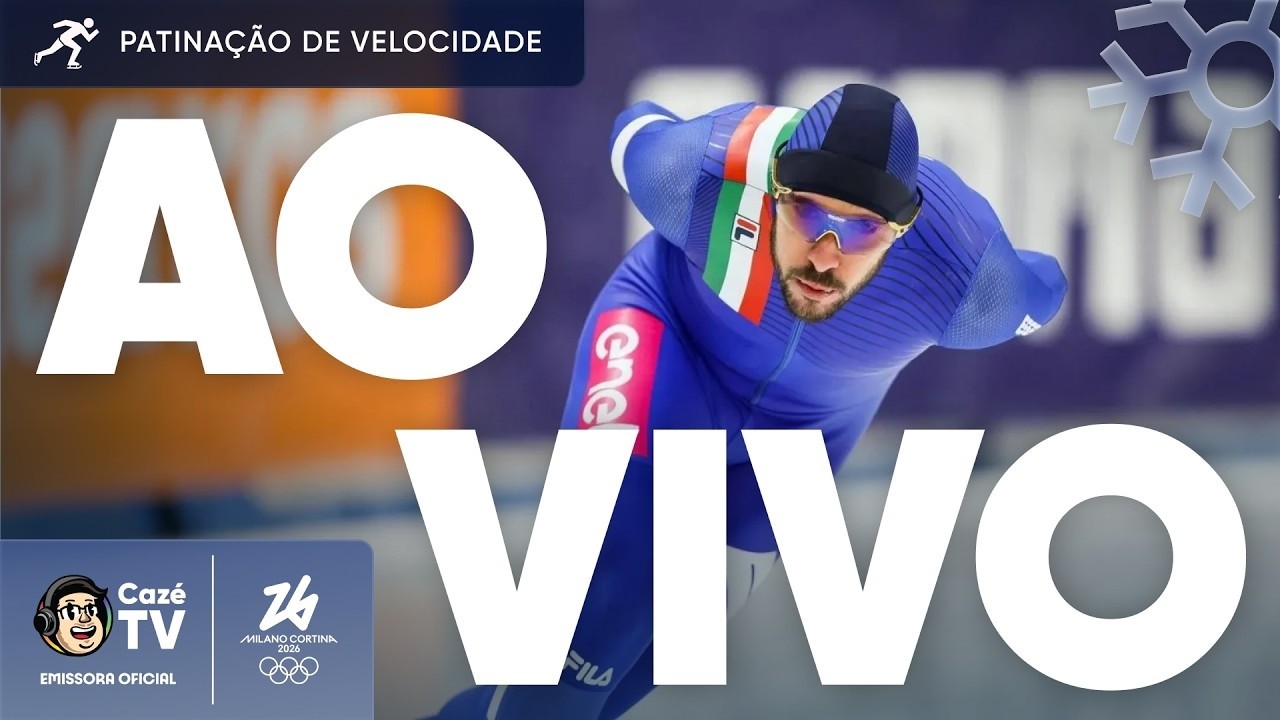 AO VIVO: PATINAÇÃO DE VELOCIDADE | OLIMPÍADAS DE INVERNO 2026