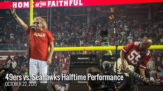 Sammy Hagar 49ers vs Seahawks Halftime Performance 10/22/15