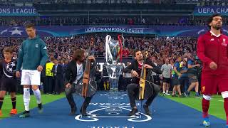 2CELLOS performance at the 2018 UEFA Chions League...