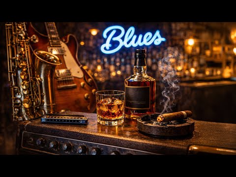 Urban Blues Lounge 🎶 Cool Whiskey Vibes & Timeless Blues Sound