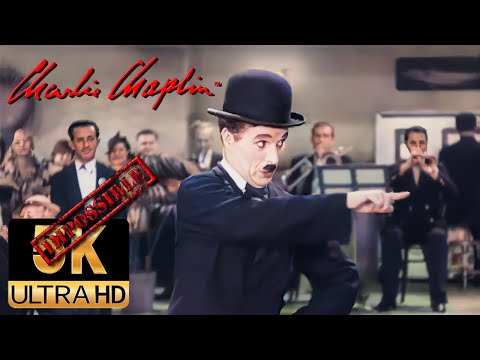 Charlie Chaplin AI 5K Colorized / Restored - Titine (The Nonsense Song) 1936