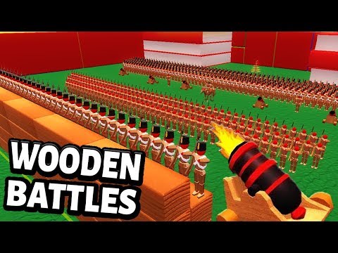 Little Wooden Toy Army Men ! Sandbox Mode - Wooden Battle Simulator Gameplay