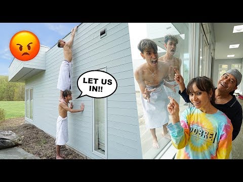 OUR PARENTS LOCKED US OUT! *PRANK*
