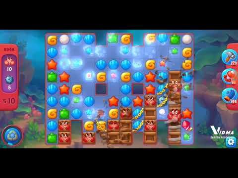 Fishdom. 8949 hard level no boosters and diamonds. 17 moves