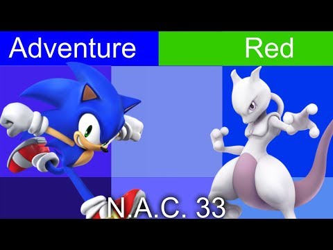 N.A.C. 32 - Adventure (Sonic) vs. Red (Mewtwo) - Singles Pools - Smash 4