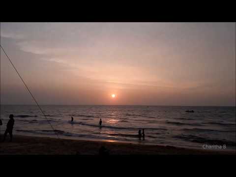 Sunset Time lapse. Beach Video