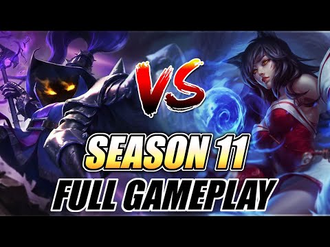 SEASON 11 Ahri vs Veigar Full Gameplay - LegitKorea