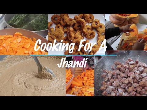 My Family Cooking For A Jhandi || Vegetarian Food- Vlog #24
