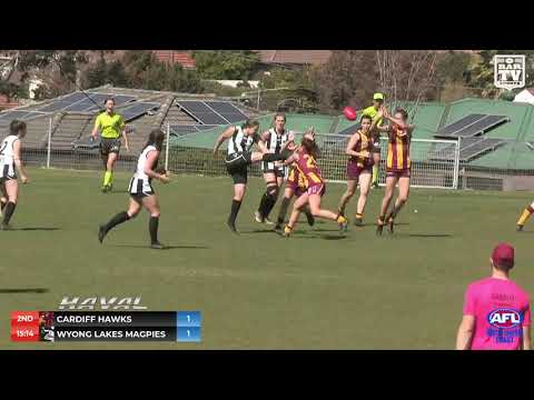 2019 AFL Hunter & Central Coast Women Elimination Final Highlights - Cardiff Hawks vs Wyong Lakes