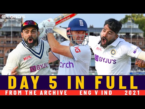 Best Day 5 Finish Ever? 🍿 Full Final Day 📺 England v India 2021 Test | Lord's