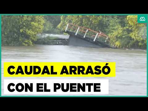 Emergencia en Traiguén: Río Colpi arrastra puente y deja a 300 familias aisladas