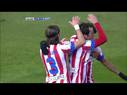 La Liga | Gol de Costa (1-0) en el Atlético de Madrid - Deportivo | 09-12-2012 | J15
