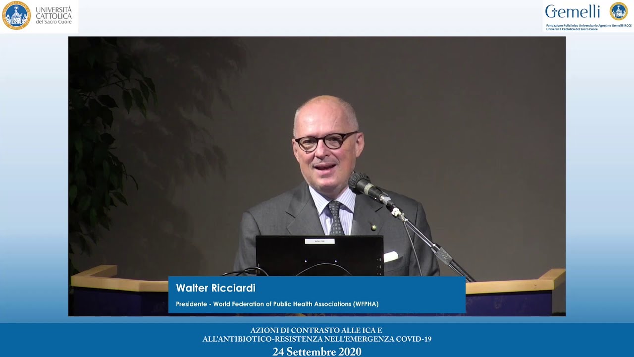 Intervento di Ricciardi, Roma 24.09.2020 – Web congress Policlinico Universitario Agostino Gemelli