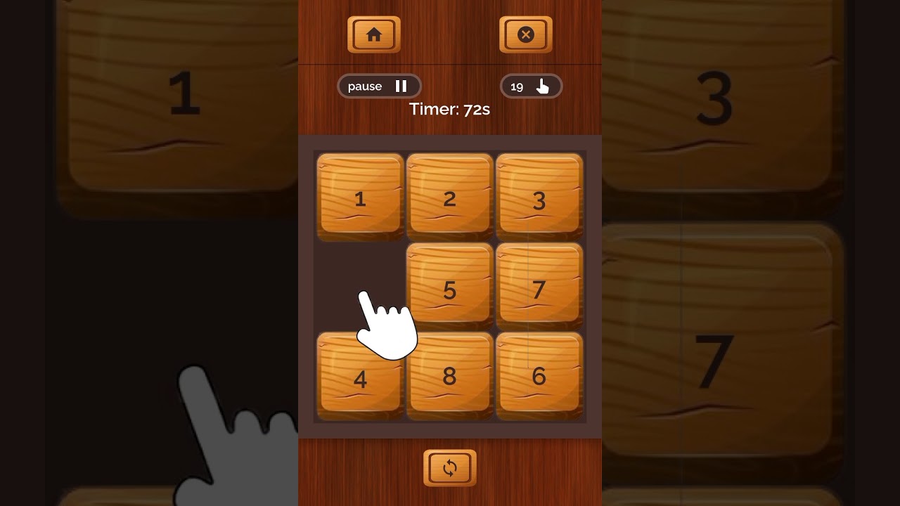Flutter number slide puzzle