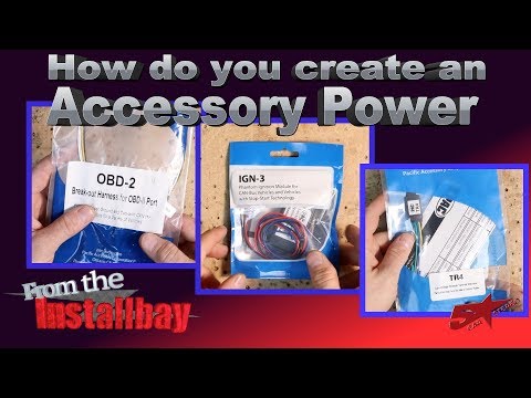 How do you create an accessory power if your car does not have one  Pac TR4 and the ING1