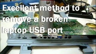 How to fix a broken USB port of a laptop or notebook