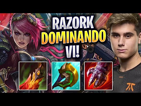 RAZORK DOMINANDO CON VI! - FNC Razork Juega Vi Jungla vs Zed! | Season 2023