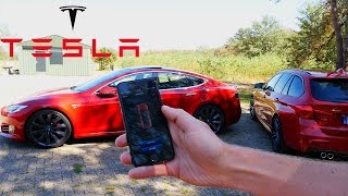 Tesla App iPhone Review | Summon Convertible Mode & other Functions