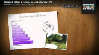 preview picture of video 'Maison 6 pièces à vendre, Marcq En Baroeul (59)'