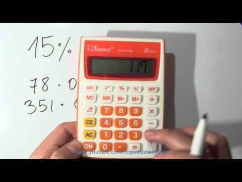 Cómo calcular el 15 por ciento -  Sacar Porcentajes de un número o cantidad