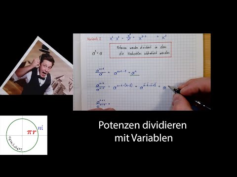 Potenzen dividieren mit Variablen l einfach erklärt l Pirni erklärt