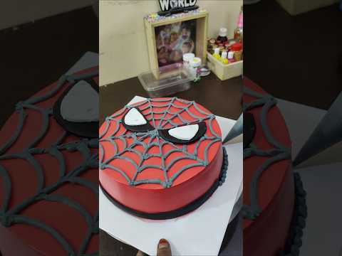 Spiderman theme cake ready❤️