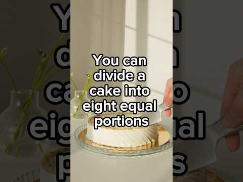 How to slice a cake into 8 equal Pieces with just 3 cuts! #maths #science #curiosity