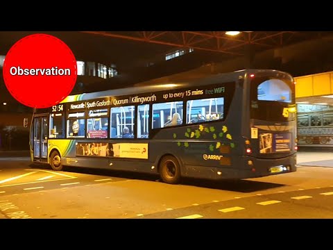 NK64EEX 1584 Arriva North East 45 bus passing through Regent Centre Interchange in Newcastle