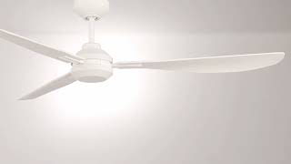 1_Watch A Video About the Casa Vieja Sol Matte White Ceiling Fan with Remote