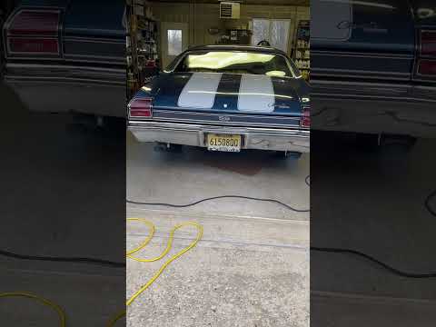 Chevelle 396 w/pypes 2.5 in. Violator mufflers and x pipe. #chevelle #exhaustsound