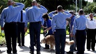 Officers Honor Last 9/11 Search Dog With Moving Tribute Before Being Put Down