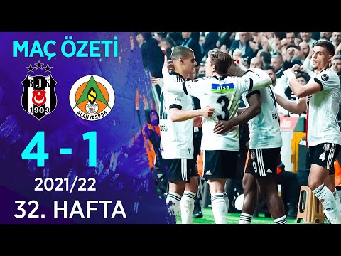 Beşiktaş 4-1 Aytemiz Alanyaspor MAÇ ÖZETİ | 32. Hafta - 2021/22