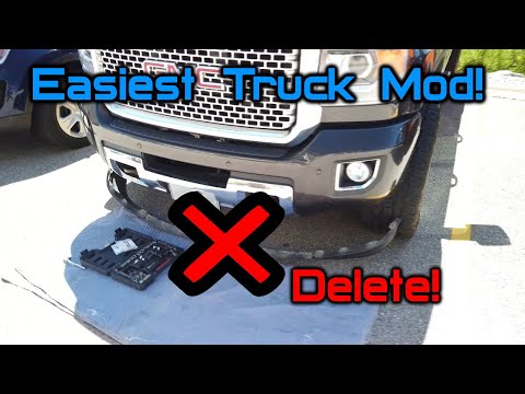 How to remove the front air dam/lower valence on your Sierra/Silverado *easiest first mod*