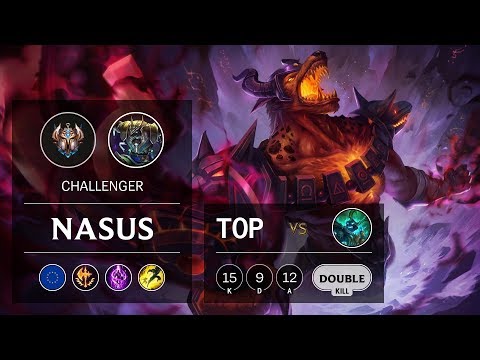 Nasus Top vs Hecarim - EUW Challenger Patch 9.9