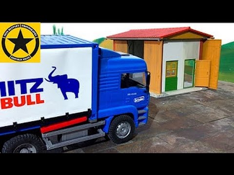 BRUDER TRUCKS bworld LOGISTIC Intermodal CONTAINER Mack Granite DHL Express