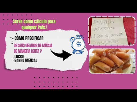 🍓𝐂𝐨𝐦𝐨 𝐜𝐚𝐥𝐜𝐮𝐥𝐚𝐫 𝐨 𝐩𝐫𝐞ç𝐨, 𝐋𝐮𝐜𝐫𝐨 𝐞 𝐨 𝐆𝐚𝐧𝐡𝐨 𝐦𝐞𝐧𝐬𝐚𝐥 no seu negócio de gelado de múcua?🤩💰