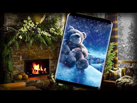 Snowy Christmas Night Live Wallpaper Video