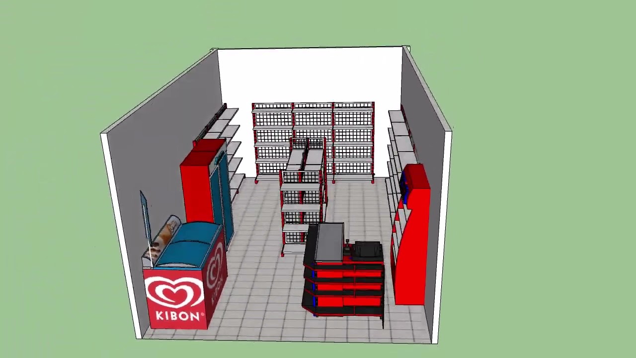 desain minimarket 4 x 6