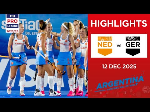 Netherlands vs Germany (W) | Full Highlights | FIH Hockey Pro League 2025-26 | 12 December 2025