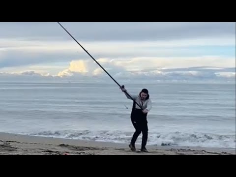 Pendulum cast on fishing long distance