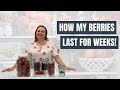 How My Berries Last For Weeks Strawberries Raspberries Blackberries Blueberries