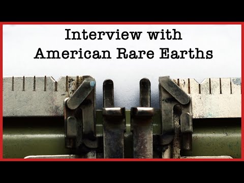 Marty Weems of American Rare Earths talks about successful d ... Thumbnail