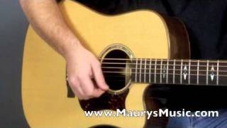 Video thumbnail for Martin DCPA1 acoustic guitar by Maury's Music