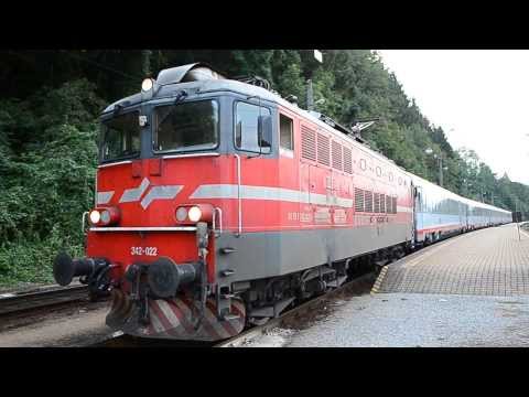 EuroCity Croatia, fährt von Bahnhof Spielfeld-Straß ab