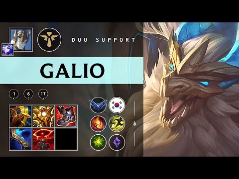 Galio Support vs Karma - KR Diamond Patch 25.24
