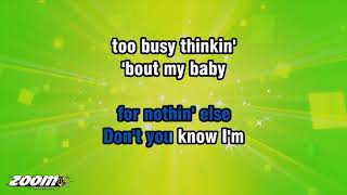 Marvin Gaye - Too Busy Thinking About My Baby - Karaoke Version from Zoom Karaoke