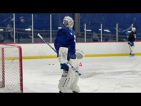 Raw Footage: Thatcher Demko participates in Canucks practice (March 14, 2025)