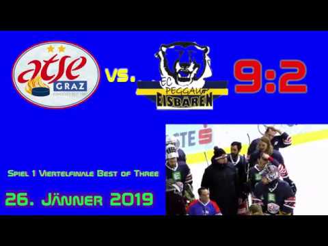 GPH Media - ATSE Graz vs. EC Peggau 9:2   26. Jänner 2019 Erstes Viertelfinal Spiel