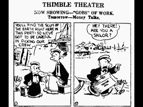 Popeye the Sailor Man Joins Thimble Theater in the Public Domain